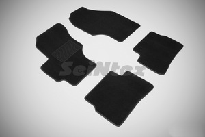 Ворсовые LUX коврики в салон Seintex для Hyundai Verna 2006-2010 (черные, 83154), фото 1
