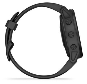 Черные часы Garmin Fenix 6S Sapphire серый DLC с черным ремешком, фото 4