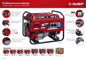Бензиновый генератор ЗУБР 1200 Вт СБ-1200, фото 16