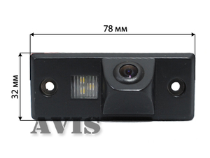 CMOS штатная камера заднего вида AVEL AVS312CPR для VOLKSWAGEN TOUAREG I (2003-2010) / TIGUAN (#105), фото 2