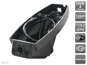 Штатный двухканальный автомобильный Ultra HD (1296P) видеорегистратор с GPS AVS400DVR (#104) для BMW