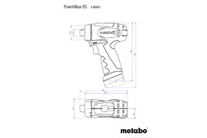 Аккумуляторный шуруповерт Metabo 12 V, кейс PowerMaxx BS 600080500, фото 4