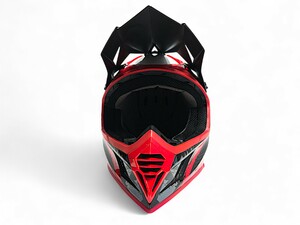 Шлем AiM RH855 Carbon TERRAIN глянцевый Black/Red XXL, фото 6