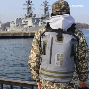 Влагозащитный рюкзак Stream Trail Dry Tank Stripe Troop-Stone/OD 25L, фото 4