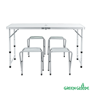 Набор мебели для пикника Green Glade M790-1 (мраморный белый), фото 9