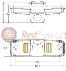 Камера Fish eye RedPower SUB108 для Subaru Forester (02+), Impreza (07+), Outback (09+), Legacy (09+) хетчбек; UAZ Patriot, фото 4