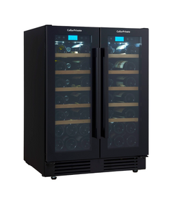 Винный шкаф CellarPrivate встраиваемый, двухзонный на 42 бутылки черный CP042-2TB, фото 6