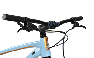 Велосипед Stark'23 Viva 27.3 HD светло-голубой/оранжевый металлик 18", фото 5