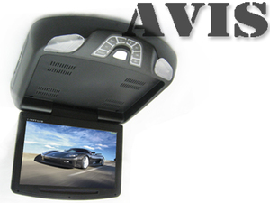 Потолочный монитор 11" с DVD Avel AVS1118T (черный), фото 1