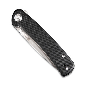 Складной нож SENCUT Neches 10Cr15CoMoV Steel Satin Handle G10 Black, фото 4