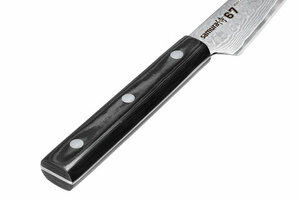 Нож Samura овощной 67, 9,8 см, дамаск 67 слоев, микарта, фото 4