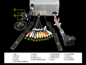 Штатная магнитола CARMEDIA OL-7993-g DVD Opel Astra H, Vectra С, Corsa D, Antara, Vivaro, Meriva, Zafira (темно-серый), фото 9