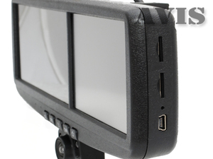 Зеркало заднего вида с монитором 4.3" и видеорегистратором AVEL AVS0491BM, фото 2