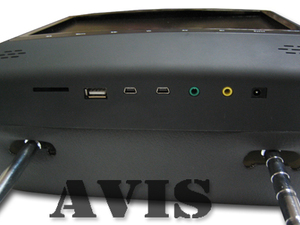 Подголовник со встроенным DVD плеером и LCD монитором 9" Avel AVS0943T (Черный), фото 2