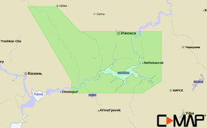 Карта C-MAP RS-N229 - Кама низовье, фото 1