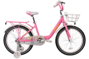 Велосипед Tech Team Milena 20" темно-розовый (алюмин) корзина