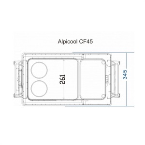 Автохолодильник Alpicool CF45 (12/24), фото 3