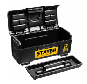 Пластиковый ящик для инструментов STAYER TOOLBOX-24 590 х 270 х 255 38167-24, фото 3