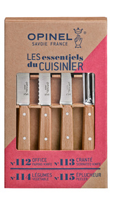 Набор ножей Opinel "Les Essentiels", нержавеющая сталь, рукоять бук( 4 шт./уп.), 001300, фото 2
