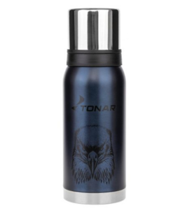 Термос (HS.TM-054-BE) 1000ML Орёл синий (2 крышки-кружки) TONAR, фото 1