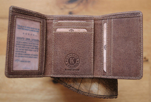 Бумажник Klondike Jane, коричневый, 11x8,5x1,5 см, фото 12