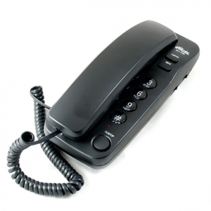 Телефон проводной RITMIX RT-100 black, без дисплея, компактный , набор номера на базе аппарата, импу, фото 1