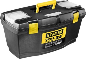Пластиковый ящик для инструментов STAYER VEGA-24 610 х 320 х 300 мм (24") 38105-21