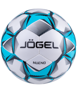 Мяч футбольный Jögel Nueno №5, белый/голубой/черный, фото 1