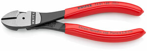 Бокорезы особо мощные, 160 мм, фосфатированные, обливные ручки KNIPEX KN-7401160