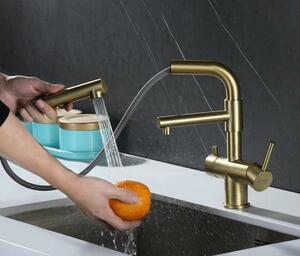 Смеситель для кухни ZORG Inox (SZR-3216 BRONZE) Бронза, фото 3