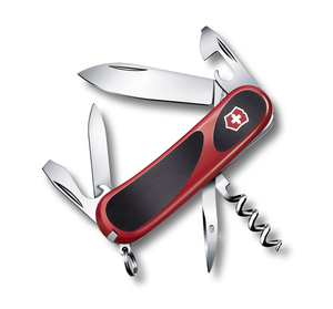 Нож Victorinox EvoGrip 10, 85 мм, 13 функций, красный с чёрным