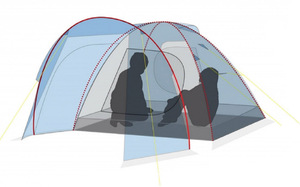 Палатка Canadian Camper RINO 2, цвет royal, фото 5