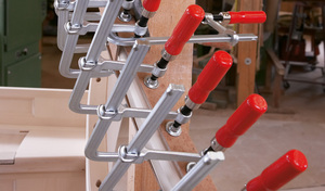 Струбцина цельнометаллическая BESSEY 250/120, 5 кН,GS25 classiX   деревянная ручка, фото 5