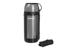 Термос (N-TM-041-G) 1400ML (крышка-кружка с ручк, доп.пл.чашка, скл.ручки, ремень) Nisus, фото 3