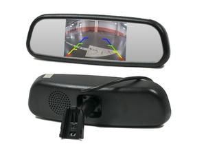 Компактное зеркало заднего вида AVS0390BM со встроенным монитором 4.3", фото 1