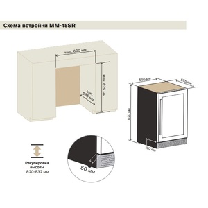 Холодильник для сухого вызревания мяса Meyvel MM-45SR, фото 9