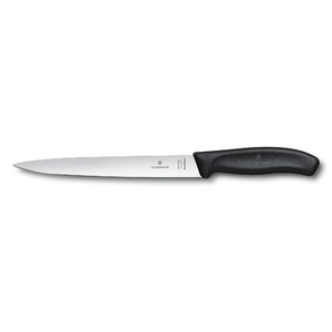 Нож Victorinox филейный, лезвие 20 см, черный, фото 1