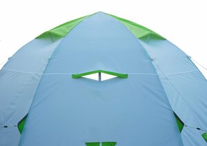 Зимняя палатка Лотос 5С (пол ПУ4000) укомплектована каркасом Л5-С12 (стеклокомпозитная арматура 12 мм), системой крепления пола и съемным влагозащитным полом ПУ4000, фото 3