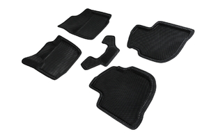 Коврики EVA 3D соты для Skoda Rapid II 2020-н.в. / Volkswagen Polo VI 2020-н.в. (черные, 95162), фото 1