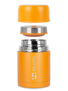 Термос для еды Relaxika 301 (0,7 литра), желтый, фото 3