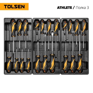 Набор инструментов для тележки TOLSEN ATHLETE 15 ложементов, 189 предметов TT85412-189, фото 3
