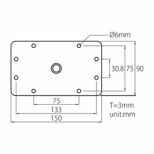 Кронштейн KUPO KS-043 RIGHT ANGLE BABY WALL PLATE, фото 4