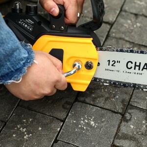 Пила цепная аккумуляторная бесщеточная DEKO DKCHS 20, 12", 20В, 2x4.0Ач, з/у, фото 5