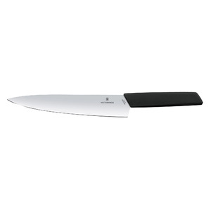 Нож Victorinox разделочный, лезвие 22 см, черный, фото 3