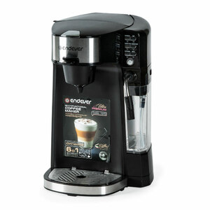 Многофункциональная кофеварка ENDEVER Costa-1070 электрическая, мош. 1000 Вт, 6 в 1, резервуар для воды (0,5 л) и молока (0,3 л), фото 4