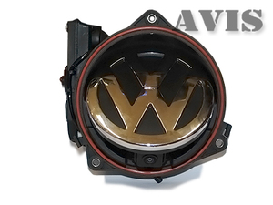 CCD штатная автоматическая камера заднего вида AVEL AVS325CPR (#108) для VOLKSWAGEN PASSAT B6 / PASSAT CC / GOLF 6 LOGO, интегрированная с эмблемой VW, фото 1