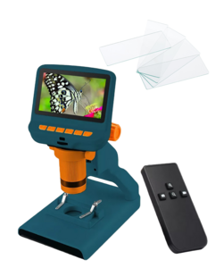 Набор микроскоп цифровой Levenhuk LabZZ DM200 LCD + предметные стекла 76х25 мм (50шт)