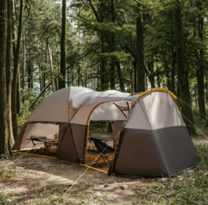 Палатка Naturehike KOTA 6, 6-местная, алюминиевый каркас, серо-коричневая CNK2450WS031-6LBG, фото 4
