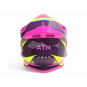 Шлем AiM RH855(Fiber Glass) VEXO глянцевый Purple/Pink XXXL, фото 4