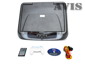 Потолочный автомобильный монитор 17" со встроенным DVD плеером AVEL AVS1719T (черный), фото 6